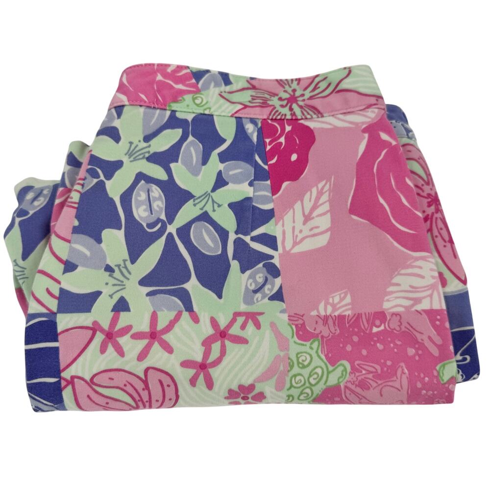 Lilly Pulitzer Shorts Womens 4 (28x14.5 ACTUAL) Long Bermuda Floral Vintage